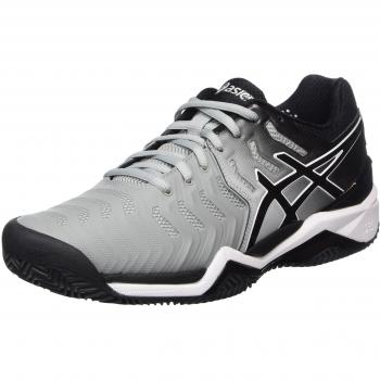 ASICS Men's Gel-Resolution 7 Clay Tennis Shoes, Grigio