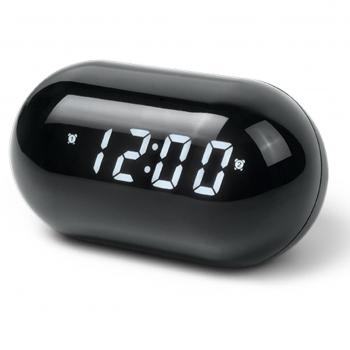 Muse M-15 GL Radio Despertador con Doble Alarma y Radio FM, Color Negro