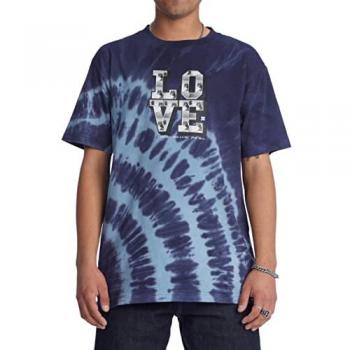 Camiseta DC Shoes Blabac Love Park azul marino con efecto espiral - S