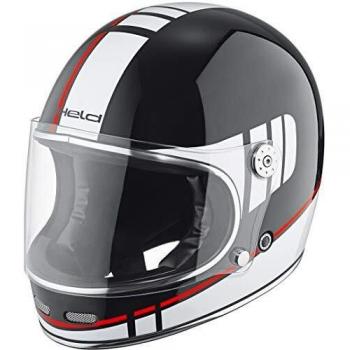 Held Casco de moto Root Decoration negro/blanco/rojo S