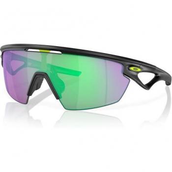 Oakley Sphaera Prizm Road Jade Sunglasses, Black unisex, Sizes: 36 MM, ONE SIZE Sport Sunglasses with Sphaera Prizm Technology