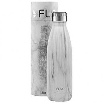 FLSK Unisex's - Termo de vacío de mármol blanco de 500 ml, talla 1