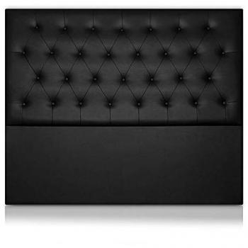Cabecero Afrodita Tapizado en Polipiel Negro 160x120cm de SonnoMattress