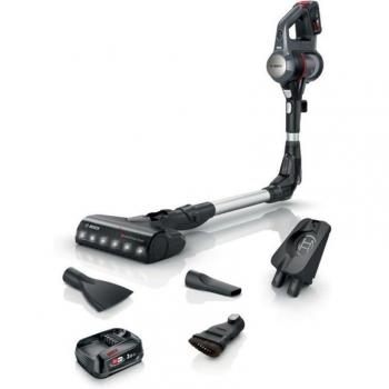 Bosch Unlimited Serie | 7 BBS712A Aspiradora Escoba Sin Cable, 18V, Capacidad 0.3L, Color Negro/Acero Inoxidable