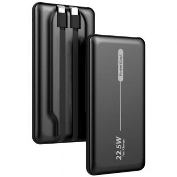 Batería Externa Universal Power Bank 10.000 mAh PD 22.5W (2 Conexiones) Negra
