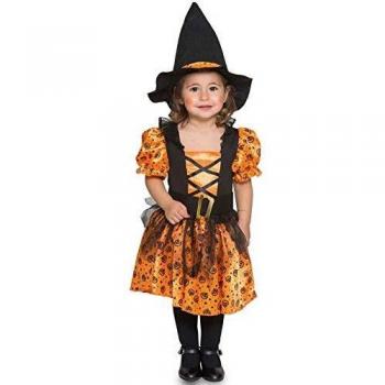 Fyasa 706388-t03 disfraz de bruja, color naranja, tamaño mediano