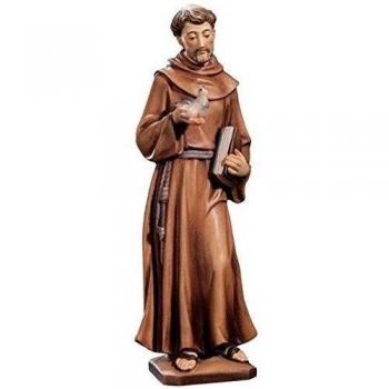 Madera Figura Santo San Francisco coloriert - tallada dolfi, madera, 80 cm