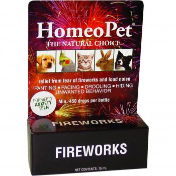 HomeoPet Fireworks Anxiety relief for Small Animals, 15 ml