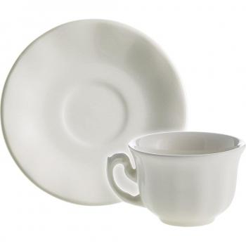 Taza de café con plato Aurora Blanco La Cartuja de Sevilla