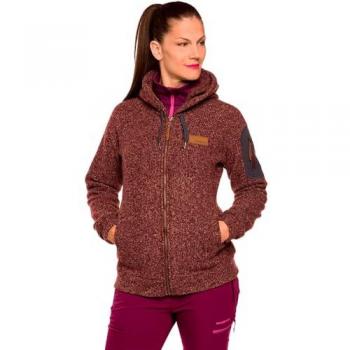 Chaqueta de Mujer Gower St Trangoworld - Forro Polar Granate y Morado, Talla XS