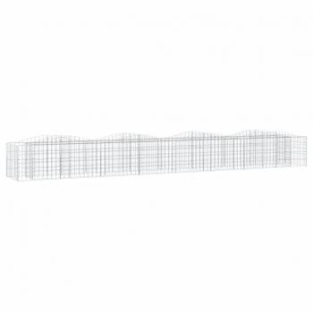 Arco Gabion con cama levantada 400x50x50 cm hierro galvanizado