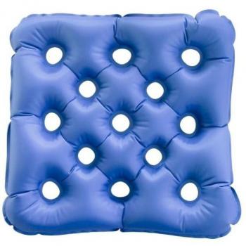 Mobiclinic Cojín de Aire Ortopédico Inflable Cuadrado 44 x 44 x 7 cm con Inflador AIR-03