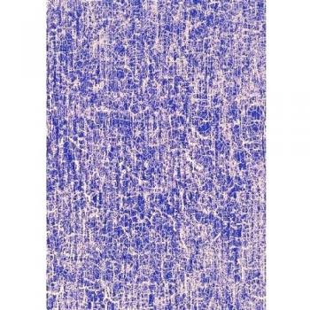 Décopatch C477O - Une pochette de 3 feuilles de papier imprimé 30x40 cm, Craquelé bleu marine