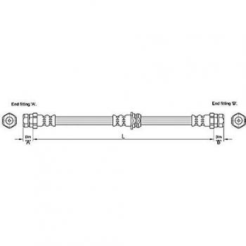 Metzger 4110248 Tubo flexible de frenos