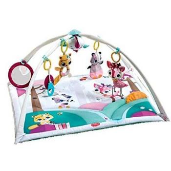 Tiny Love Gymini Deluxe Gimnasio de actividade, Manta musical de juegos para bebés con 18 actividades para el desarrollo y juguetes electrónicos para llevar, Tiny Princess Tales
