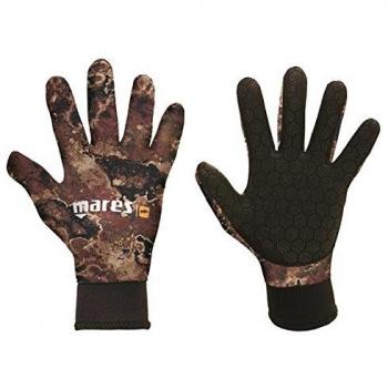 Mares Camo Brown 30 - Guantes de buceo unisex, color negro, talla XS