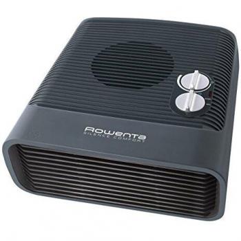Rowenta Comfort Silence SO5115 - Calefactor Comfort Compact 2400W, función Silence, 2 velocidades, termostato mecánico función anti-heladas, ventilador aire frío, fácil transporte, negro