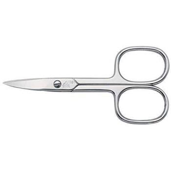 Tijeras para Uñas ERBE Premium Line, 9 cm, Curvadas, Lisas, Niqueladas, Punta Ligeramente Arqueada, Unisex