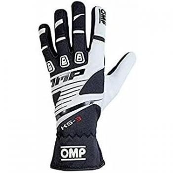 Guantes de Karting para Niño OMP MY2018, Talla XXXS, Negro/Blanco