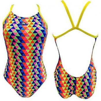 Turbo Traje De Baño Tridimensional Pro Racer Amarillo L