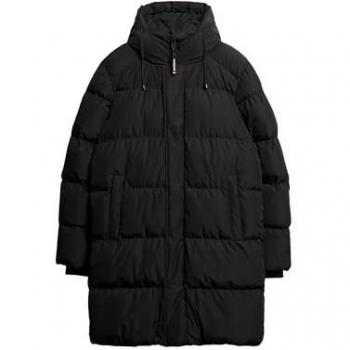 Superdry Men's Hooded Sports Puffer Jacket - Black - XXL
