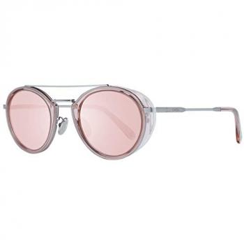 Omega Men's Pink Mirrored Aviator Sunglasses OM0021-H 5272U One Size