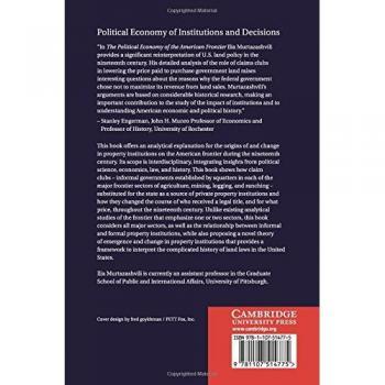 Economía Política de la Frontera Americana (Economía Política de Instituciones y Decisiones) - Edición en Rústica, Cambridge