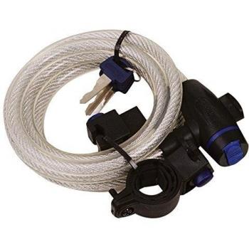 Candado de Cable OXFORD 12x1800mm Antirrobo Transparente