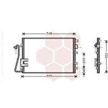 Van Wezel 43005340 condensador del sistema de climatización