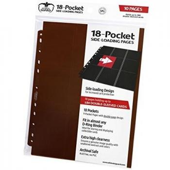 Ultimate Guard 18-Pocket Pages Side-Loading Marrón