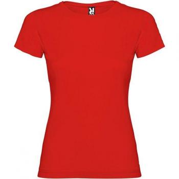 ROLY - Camiseta Jamaica Mujer Manga Corta Entallada 100% Algodón Cuello Acanalado