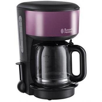 Russell Hobbs 20133-56 Colours Purple Passion - Cafetera de filtro, jarra de cristal, capacidad de 1,25 l