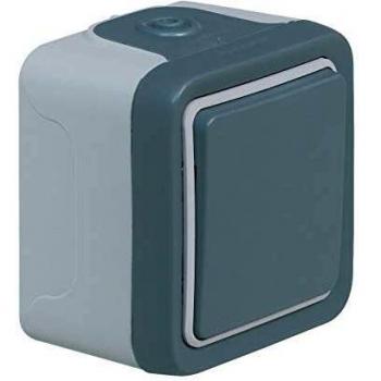 Legrand - 069712 int/conmut c/piloto gris plexo ii monob. sup Ref. 6565120017