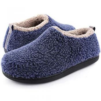RockDove Men's Nomad Slipper with Memory Foam, Size 8.5/9.5 UK Men, Navy