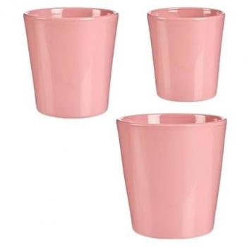 Ibergarden Set de Macetas Rosa Arcilla (6 Unidades) - Cuida Cada Detalle de Tu Hogar