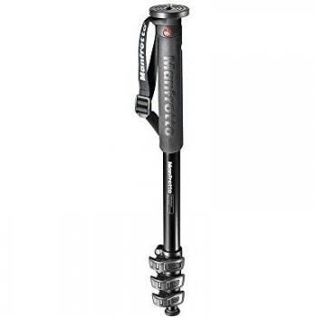 Manfrotto 680B - Monopié 4 secciones, negro