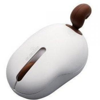 ELECOM Nendo Serie - Ratón óptico inalámbrico, diseño de ardilla