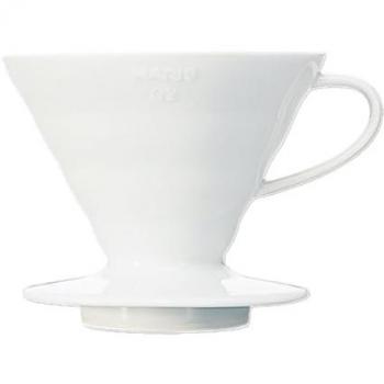 HARIO V60 Dripper 01 Cerámica Blanca para Café Goteo Manual Hecho en Japón