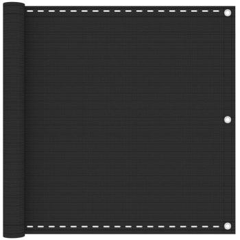 vidaXL Toldo para balcón HDPE gris antracita 90x300 cm