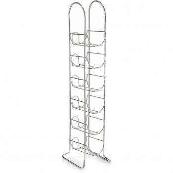 Zeller 27372 Botellero, Metal, Plateado, 16x18x73 cm