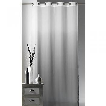 Cortina Voile Tie Dye Gris Claro Efecto Degradado 140x240 Cm