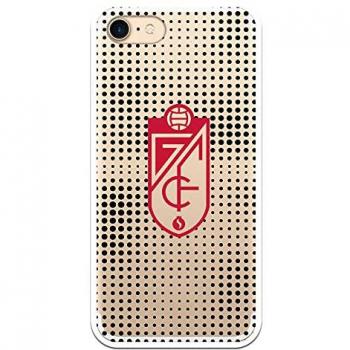 Funda Oficial TPU Transparente Granada Escudo Rojo Semitono Negro Compatible con iPhone 7 SS18-19