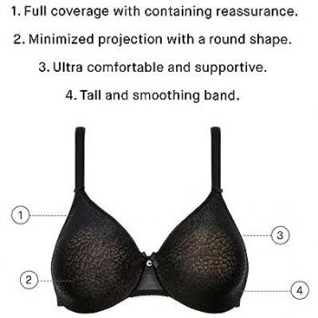 Chantelle Magnifique Minimizer Underwired Bra - Black - Size 95I