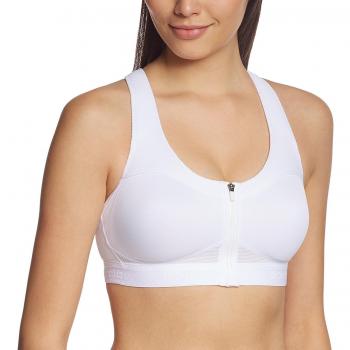 Odlo Sports BH Front Closure High - Sujetador deportivo para mujer, color blanco, talla 85C