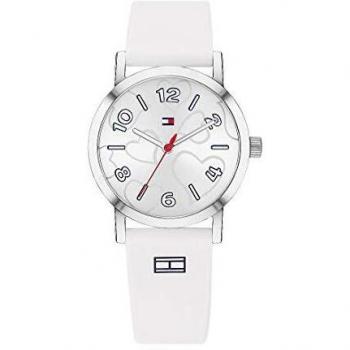 Tommy Hilfiger Reloj Analógico para Niñas de Cuarzo con Correa en Silicona 01782044