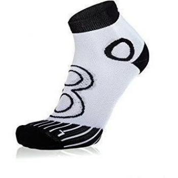 EIGHT SOX Newcomer Short Calcetines Running, Unisex Adulto, Blanco/Negro, 39-41