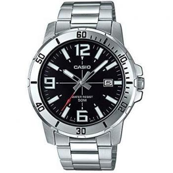 Casio Men's Sport Collection Analog Watch (Ø 45mm) - Water Resistant, Black Silver
