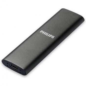 SSD Externo Portátil Philips 250 GB Ultra Slim USB-C Aluminio 540 MB/s