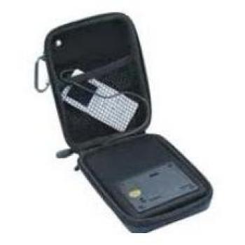 Elbe ALT-3109 - Altavoz de viaje para MP3 / CD, toma auricular 3,5 mm o 2,5 mm, cinta para colgar, color negro