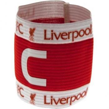 Banda oficial de capitán del Liverpool FC - Rojo/blanco, tamaño único